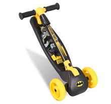 تحميل الصورة إلى عارض المعرض، Spartan Batman 3-Wheel LED Folding Scooter – Safe, Stable &amp; Super Fun- kids age 3-6
