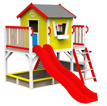 تحميل الصورة إلى عارض المعرض، Wooden Playhouse – Outdoor Kids’ Garden Playhouse

