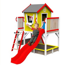 تحميل الصورة إلى عارض المعرض، Wooden Playhouse – Outdoor Kids’ Garden Playhouse
