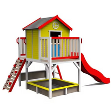 تحميل الصورة إلى عارض المعرض، Wooden Playhouse – Outdoor Kids’ Garden Playhouse

