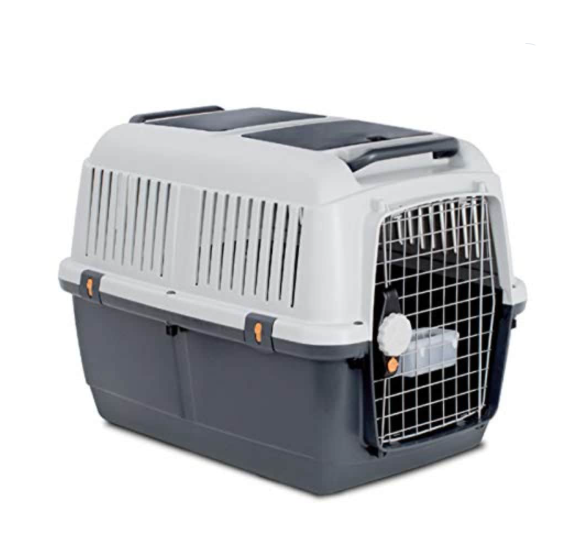 Petshop Travel Pet Plastic Carrier Box, 92x64x67.5cm - Grey