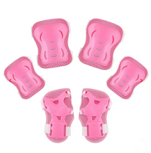 Load image into Gallery viewer, Spartan Knee, Elbow &amp; Wrist Protective Set – Pink Age 3-16
