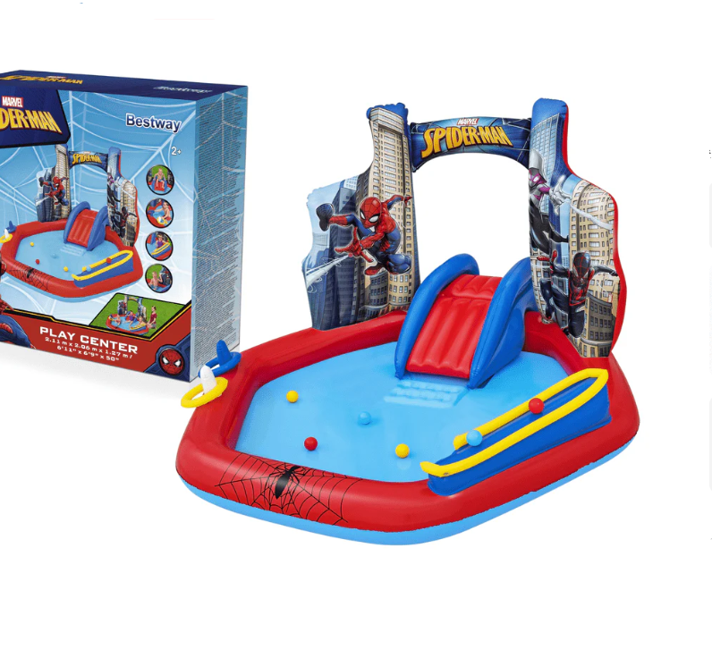Bestway Marvel Spider-Man Inflatable Play Center 2.11mx2.06mx1.27m