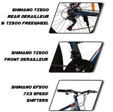 تحميل الصورة إلى عارض المعرض، Vaux X-Mount Gear MTB for Men 27.5T with Aluminium Alloy Frame &amp; Disc Brakes Shimano gears
