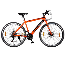 تحميل الصورة إلى عارض المعرض، Vaux Swifter-Pro Hybrid Cycle for Men with Dual Disc Brake, 21 Speed Alloy Rims 700Cx35 Thin Tyre
