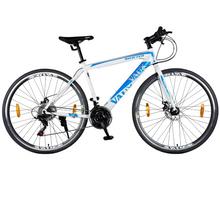 تحميل الصورة إلى عارض المعرض، Vaux Swifter-Pro Hybrid Cycle for Men with Dual Disc Brake, 21 Speed Alloy Rims 700Cx35 Thin Tyre
