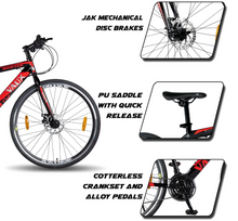 تحميل الصورة إلى عارض المعرض، Vaux Swifter-Pro Hybrid Cycle for Men with Dual Disc Brake, 21 Speed Alloy Rims 700Cx35 Thin Tyre
