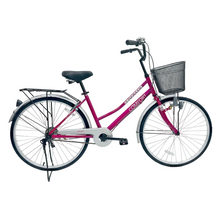 Load image into Gallery viewer, Vaux Comfort City 26" Bicycle with Basket &amp; Carrier
