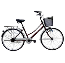 Load image into Gallery viewer, Vaux Comfort City 26" Bicycle with Basket &amp; Carrier
