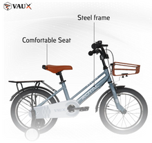 تحميل الصورة إلى عارض المعرض، Vaux Royal Kids Road Bike w/Basket for 4-10 Years Boys Girls, Adjustable Seat,Handbrake
