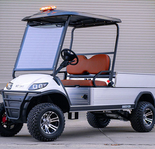 تحميل الصورة إلى عارض المعرض، 2-Seater Lifted Utility Cargo Golf Cart with Hydraulic Cargo Lift
