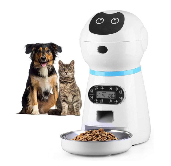 3.5L Automatic Pet Feeder, Dog Cat Feeders,10s Voice Recorder, Smart Food Dispenser