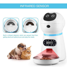Load image into Gallery viewer, 3.5L Automatic Pet Feeder, Dog Cat Feeders,10s Voice Recorder, Smart Food Dispenser
