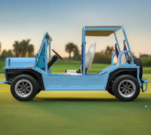 تحميل الصورة إلى عارض المعرض، Mini Moke Electric Sightseeing Buggy Car Moke Golf Cart 04 Seater-Full Aluminum Alloy
