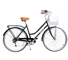 Load image into Gallery viewer, Classic 7s Unisex City Bike Urban Cycling 28 inch With Front Basket
