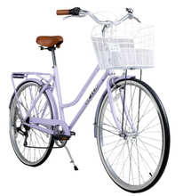 Load image into Gallery viewer, Classic 7s Unisex City Bike Urban Cycling 28 inch With Front Basket
