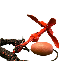 Load image into Gallery viewer, Anchor 1.5 with Rope- For small boats, kayaks, dinghies, and fishing trips
