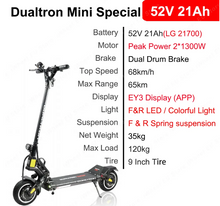 Load image into Gallery viewer, DUALTRON Mini Limited 52V 21Ah LG Battery
