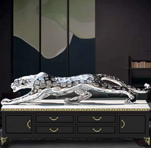 Load image into Gallery viewer, Animal Decoration Statues tiger Resin Craft Leopard Sculpture
