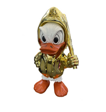 تحميل الصورة إلى عارض المعرض، Golden Duck Character Sculpture – Unique Decorative Accent
