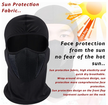 تحميل الصورة إلى عارض المعرض، Riders M1 Filter Mask – Full Face Balaclava with Protection Filter
