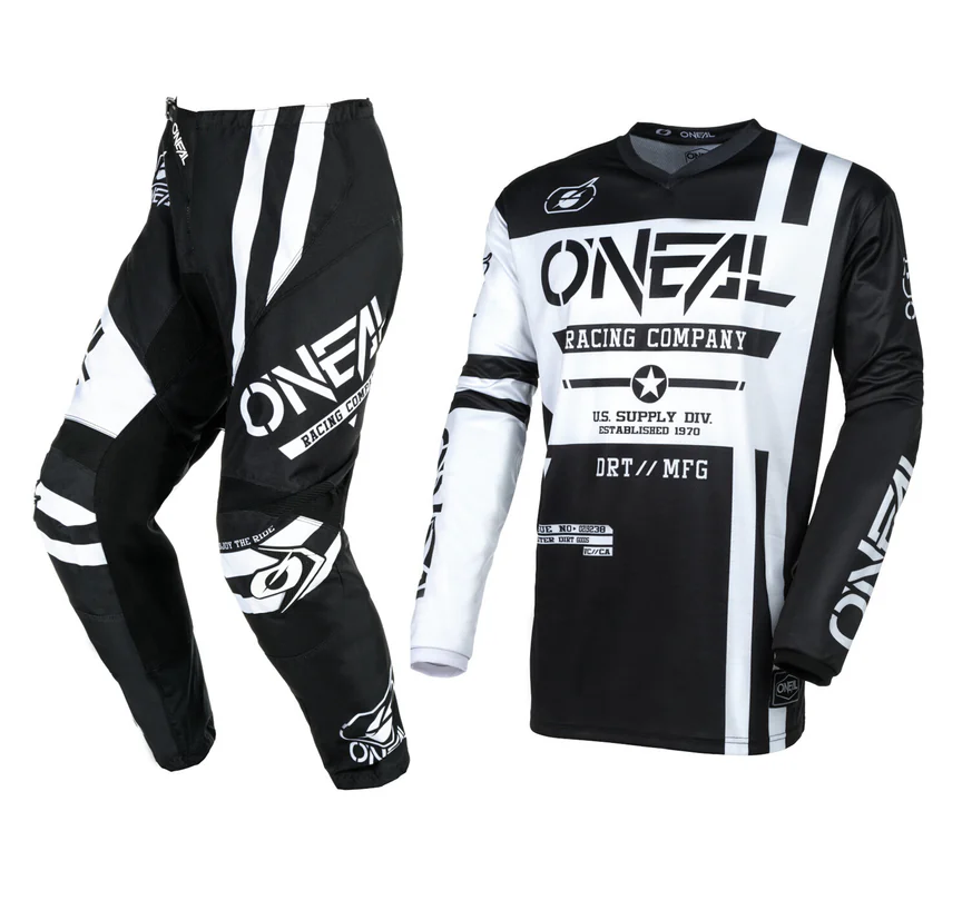 O’Neal Motorcycle Jersey and Pant Suit – Breathable, Durable, and Padded Motocross Gear