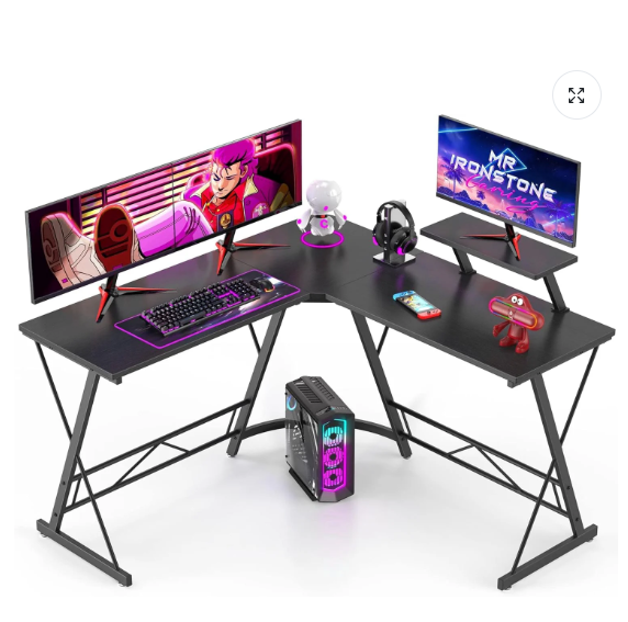 Gaming Desk L Shaped, Computer Corner Desk Home Office Desk