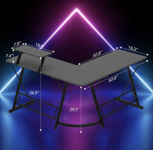 Load image into Gallery viewer, Gaming Desk L Shaped, Computer Corner Desk Home Office Desk
