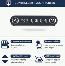 Load image into Gallery viewer, L-Shaped Electric Standing Desk,59 Inches Height Adjustable Stand up Table,Sit Stand Computer Desk with 4 Memory Settings
