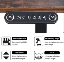 Load image into Gallery viewer, Electric Standing Desk, Stand Up Desk Workstation, Gaming Desk Height Adjustable
