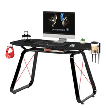 Load image into Gallery viewer, Carbon Fiber PVC &amp; MDF Gaming Table - Black
