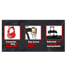 Load image into Gallery viewer, Carbon Fiber PVC &amp; MDF Gaming Table - Black
