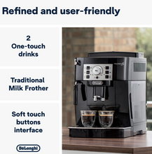 Load image into Gallery viewer, De'Longhi Magnifica S Smart Bean-to-Cup Coffee Machine with Grinder &amp; Milk Frother – Black Fully Automatic Coffee Machine
