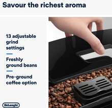 Load image into Gallery viewer, De'Longhi Magnifica S Smart Bean-to-Cup Coffee Machine with Grinder &amp; Milk Frother – Black Fully Automatic Coffee Machine
