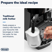 Load image into Gallery viewer, De'Longhi Magnifica S Smart Bean-to-Cup Coffee Machine with Grinder &amp; Milk Frother – Black Fully Automatic Coffee Machine
