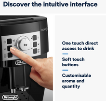 Load image into Gallery viewer, De'Longhi Magnifica S Smart Bean-to-Cup Coffee Machine with Grinder &amp; Milk Frother – Black Fully Automatic Coffee Machine
