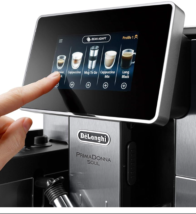 DE'LONGHI Coffee Machine PRIMADONNA SOUL Fully Automatic Bean to Cup Coffee Machine, 20+ Functions