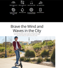 Load image into Gallery viewer, Ninebot E2 Plus Electric Scooter by Segway
