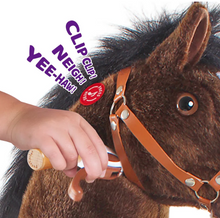 Load image into Gallery viewer, PonyCycle Ride-On Horse Toy for Boys &amp; Girls (Age 4–8) – Chocolate Brown

