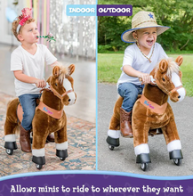 تحميل الصورة إلى عارض المعرض، PonyCycle Ride-On Horse Toy for Boys &amp; Girls (Age 3–5) – Brown
