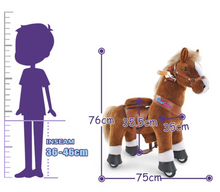 تحميل الصورة إلى عارض المعرض، PonyCycle Ride-On Horse Toy for Boys &amp; Girls (Age 3–5) – Brown
