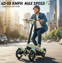 تحميل الصورة إلى عارض المعرض، New Triwheel Adult Foldable electric Mobility Scooter 2000W 48V 15A Removable Lithium Battery
