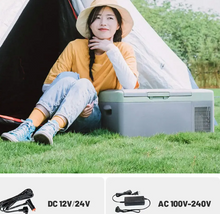 Load image into Gallery viewer, Car Refrigerator 45L Double door double temperature system for Outdoor &amp; pick nicks
