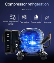 Load image into Gallery viewer, Small car fridge 22L freezer refrigerator outdoor 12v compressor fridge
