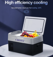 Load image into Gallery viewer, Small car fridge 22L freezer refrigerator outdoor 12v compressor fridge
