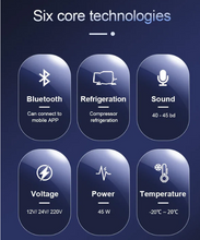 Load image into Gallery viewer, Small car fridge 22L freezer refrigerator outdoor 12v compressor fridge
