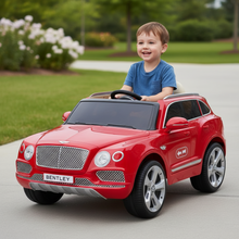 تحميل الصورة إلى عارض المعرض، Bentley Kids Ride-On Car 12V – Red Age 3-8 Years
