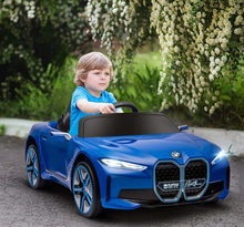 Load image into Gallery viewer, BMW - I4 Kids Ride on Car - Blue 12V -Age 2-6 Years

