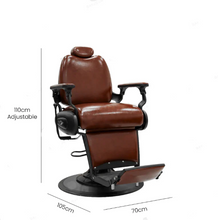 Load image into Gallery viewer, Shine Brown Heavy Duty Professional Barber Salon Gents Chair
