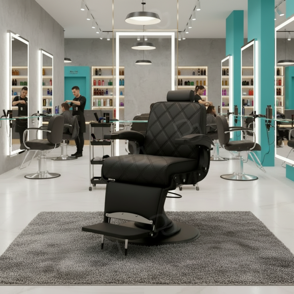 Professional Barber Gents Cutting Chair 002 – Black